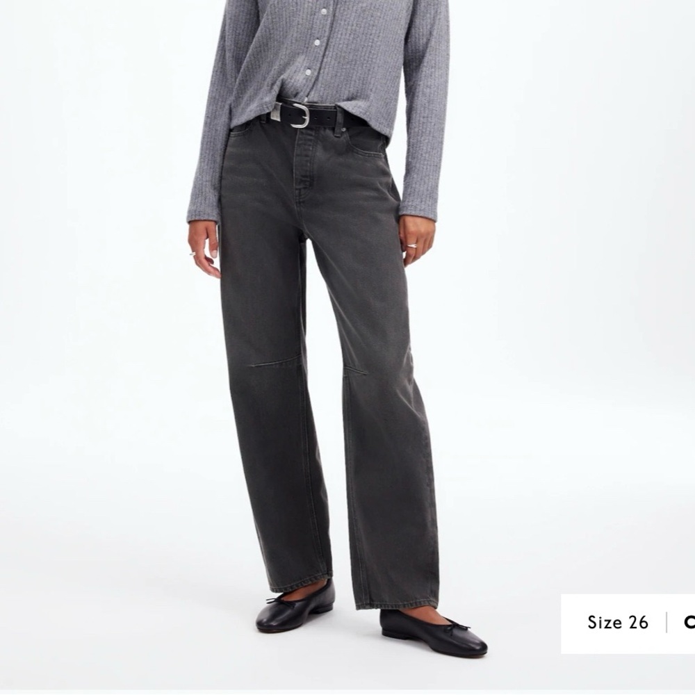 Madewell Darted Barrel-Leg Jean